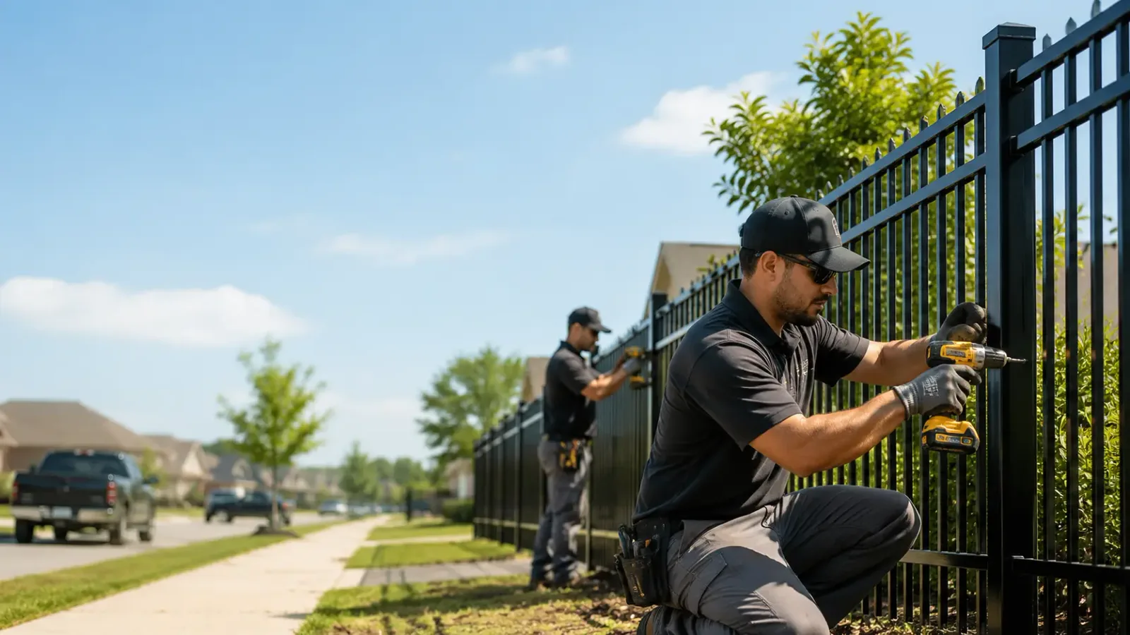Metal Fence Installation in Washington, OK